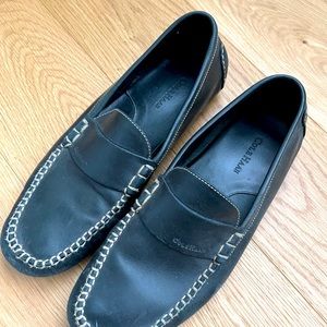 Cole Haan black leather slipper driver shoe